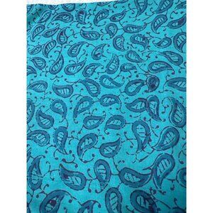 Handloom Batik Paisley-Print Cotton Fat Quarter 18x22" For Sewing & Crafts
